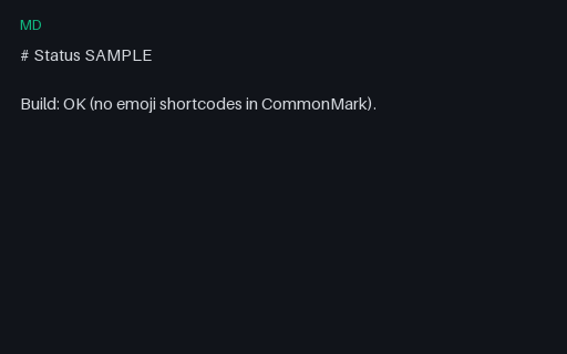Preview of Markdown Twin: Emoji-Ish (CommonMark)
