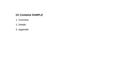 Preview of Tagged PDF SAMPLE: Toc Outline