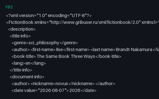 Preview of FB2 - Converter Twin of the EPUB Pair