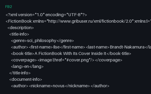 Preview of FB2 - Cover Embedded as a base64 binary Element