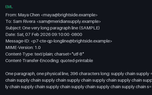 Preview of EML, Quoted-Printable: Soft Line Breaks