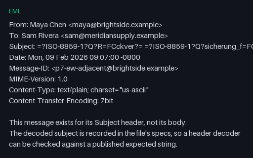Preview of EML: Adjacent Encoded-Words (Separator Must Disappear)