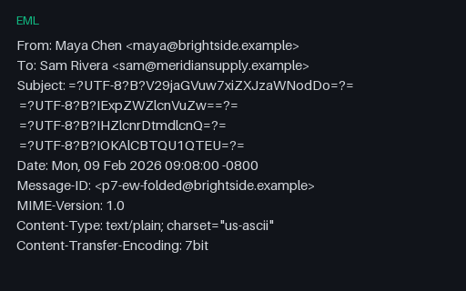 Preview of EML: Encoded-Word Subject Folded Over Four Lines