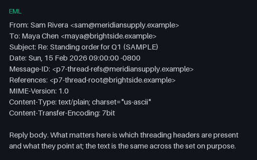Preview of EML: Reply With References and No In-Reply-To