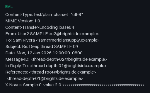 Preview of EML: Thread Depth 2 (Large Headers)