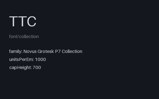 Preview of TTC: Three-Face Collection with Shared Tables