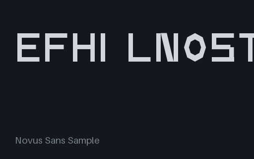 Preview of TTF: Novus Sans Sample