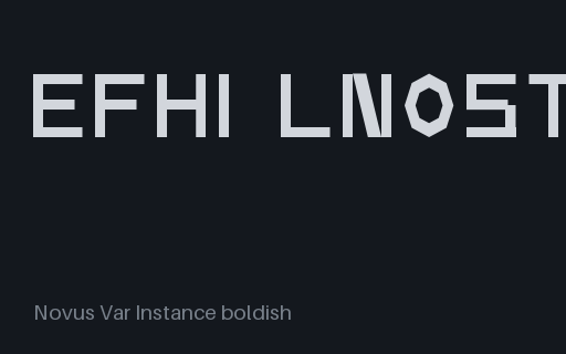Preview of TTF: Variable Instance Specimen (boldish)