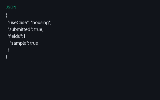 Preview of Residential Lease Sample Response (JSON)