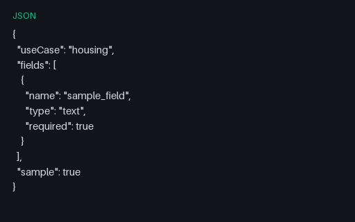 Preview of Residential Lease Field Manifest (JSON)