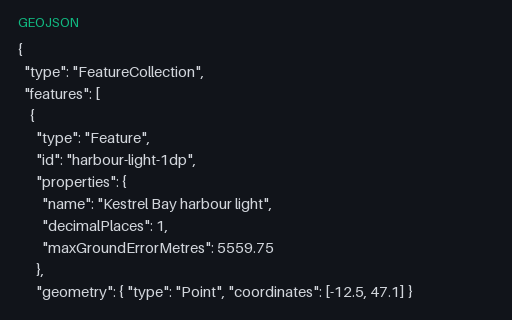 Preview of Coordinate Precision: 1 Decimal Place