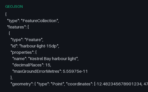 Preview of Coordinate Precision: 15 Decimal Places