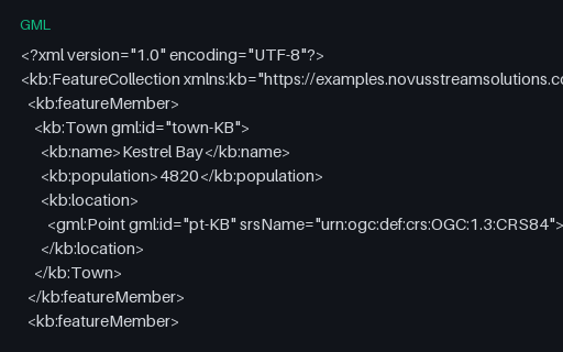 Preview of GML 3.2: CRS84 srsName (longitude first)