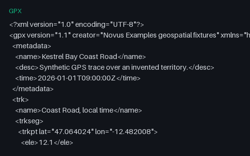 Preview of GPX: Timestamps With a UTC Offset Instead of Z