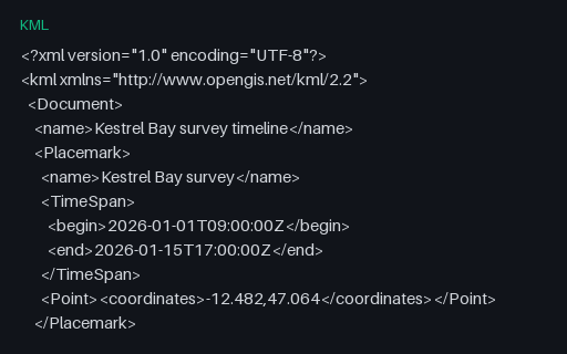 Preview of KML: TimeSpan and TimeStamp Time Primitives