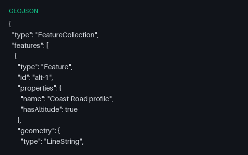 Preview of GeoJSON: Three-Element Positions With Altitude