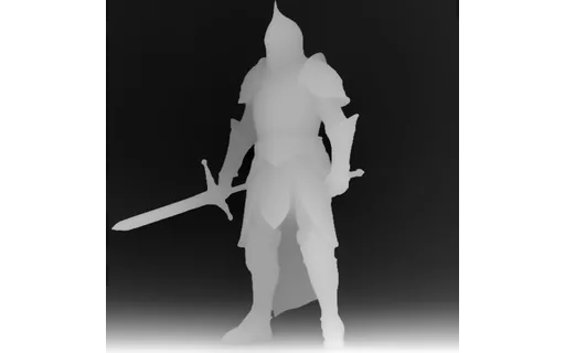 Preview of G char knight: depth map