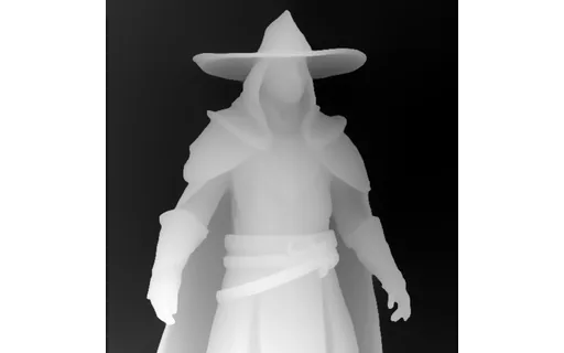 Preview of G char mage: depth map
