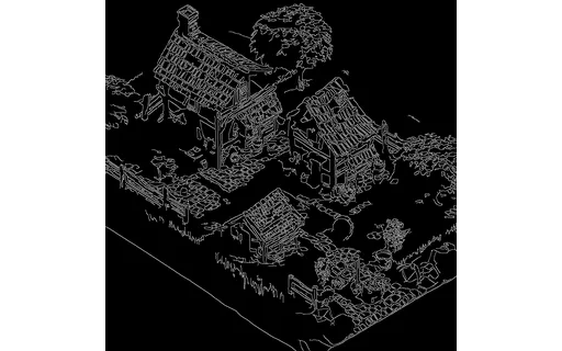 Preview of G isometric: canny edge map