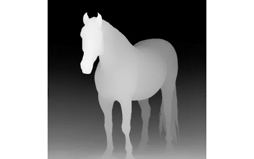 Preview of N horse field: depth map