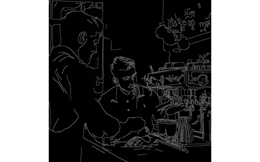 Preview of P barista deaf: canny edge map