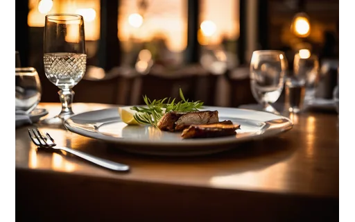 Preview of A restaurant menu card standing, plate A (lossless PNG)