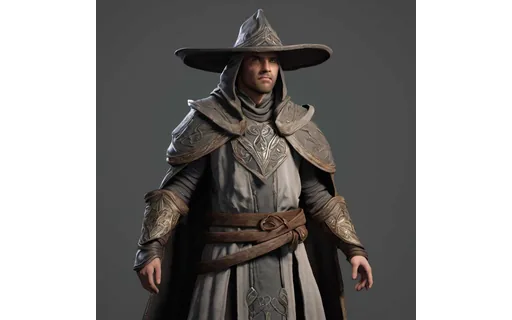 Preview of Stylised fantasy mage (JPEG q50)