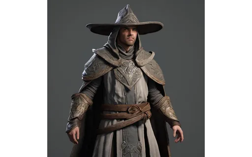 Preview of Stylised fantasy mage (JPEG q75)