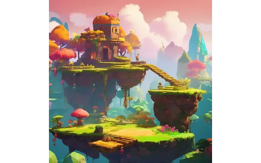 Preview of Colourful stylised platformer (WebP q85)