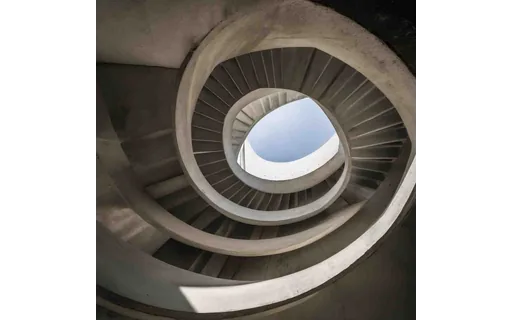 Preview of Concrete spiral stairwell seen (JPEG q25)