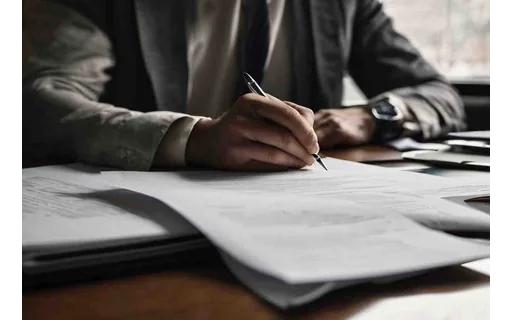 Preview of A person's hands signing a (JPEG q25)