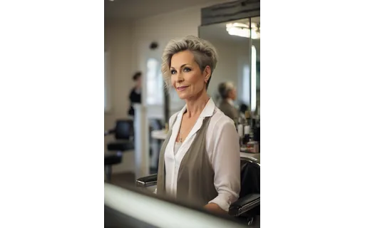 Preview of A hairdresser in her forties (lossless PNG)