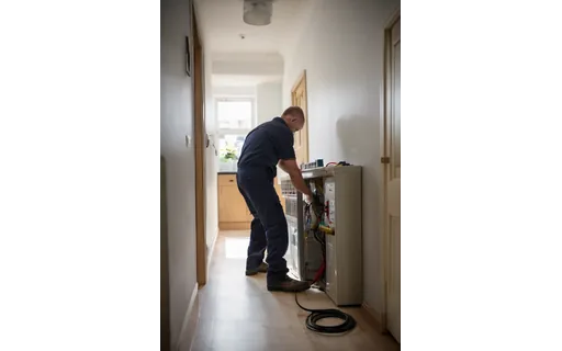 Preview of An electrician in work clothes (WebP q85)