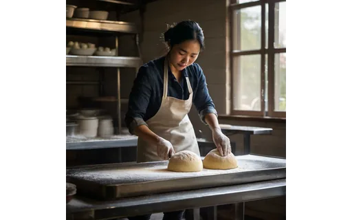 Preview of Young east asian woman baker (JPEG q50)