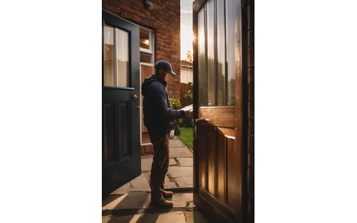 Preview of A delivery driver with a (JPEG q75)