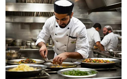 Preview of A Middle Eastern man chef (JPEG q50)
