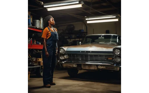 Preview of Black woman mechanic in (JPEG q90)