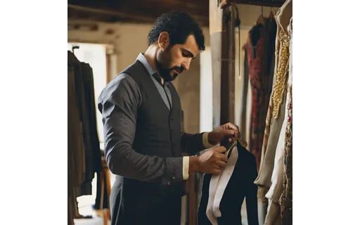 Preview of Middle eastern man tailor (lossless PNG)