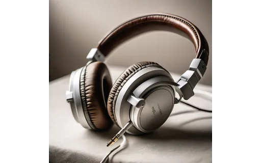 Preview of Over ear headphones on a plain (lossless PNG)