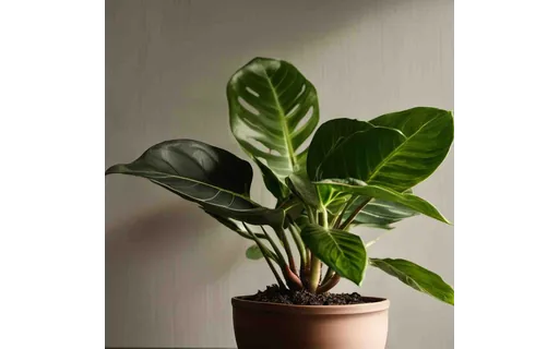 Preview of Potted houseplant on a plain (JPEG q25)