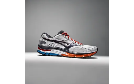 Preview of Single running shoe on a plain (WebP q85)