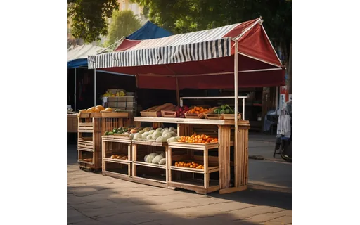 Preview of Empty outdoor market stall (JPEG q90)
