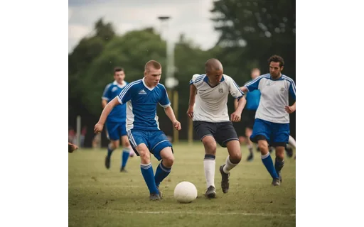 Preview of Amateur football match on a (JPEG q75)