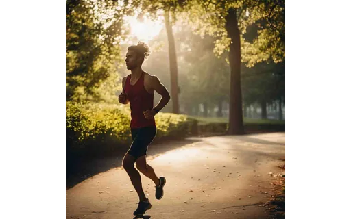 Preview of Runner on a park path in the (JPEG q25)