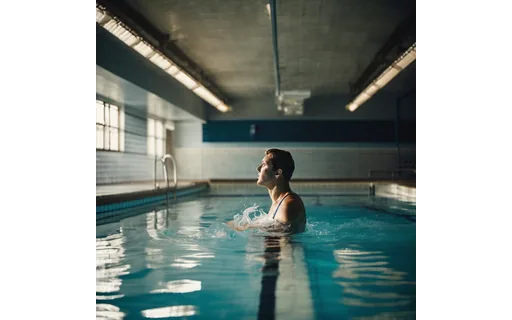 Preview of Swimmer mid stroke in an (JPEG q90)