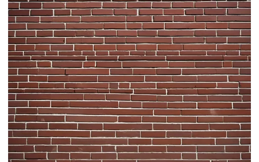 Flat red brick wall
