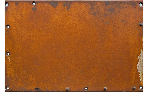 Preview of Flat rusted steel plate (WebP q85)