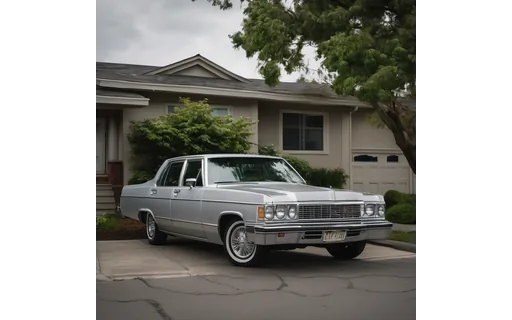 Preview of Silver sedan parked on a (lossless PNG)
