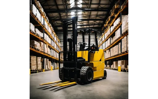 Preview of Yellow forklift in a warehouse (JPEG q75)