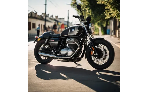 Preview of Sports motorcycle parked at a (JPEG q75)